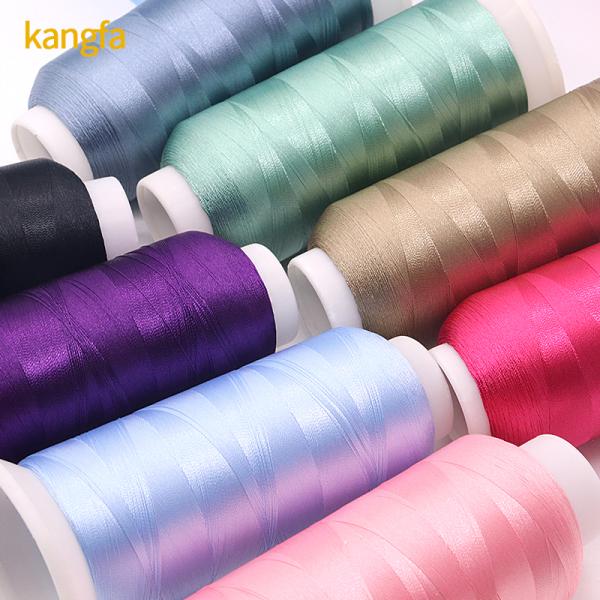 Kangfa Colors Polyester Embroidery Thread Kit 5000M Each Spool for Perfect Embroidery