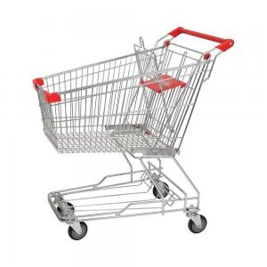 Buy cheap 125L Zinc with Epoxy Asian Series Supermerket Metal Shopping Trolley product