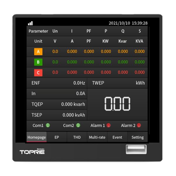 Multi-Function Power Quality Meter Three-Phase EnergyMeter 485 Electric Meter