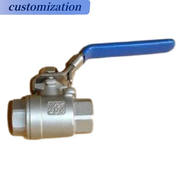 Stainless Steel 2PC Internal Thread Handle Lock Ball Valve for Dependable Performance
