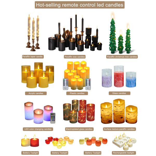 Water Activated Rechargeable Floating LED Candle with Customized Logo for Weddings and Parties