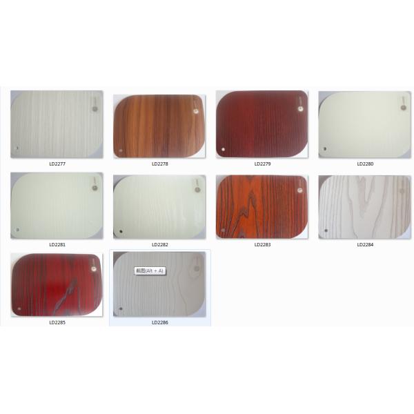 Oak Color Wood Grain PVC Decorative Foil For Vacuum Membrane 0.10mm Thickness