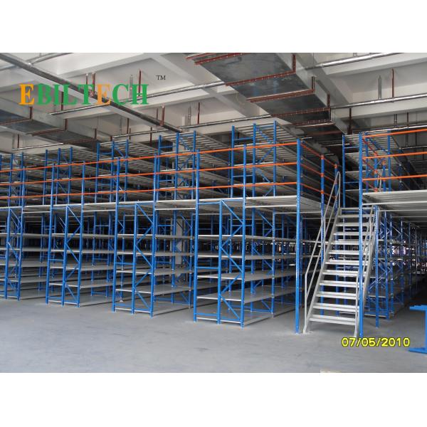 Q235 Prefabricated Mezzanine Racking System , Industrial Storage Mezzanine Platforms