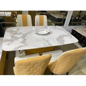 China White European Style Coffee Table , Faux Marble Rectangular Coffee Table on sale