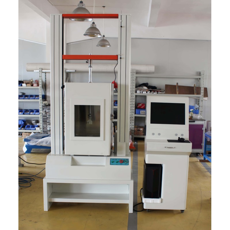 High Temp Universal Material Tensile Tester Computer Controlled Electronic Tensile Testing Machine for Plastic and Rubber