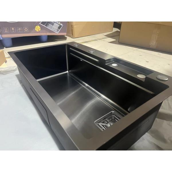 Square Brushed Single Bowl Undermount Sink with Smooth and Easy-to-clean Surface