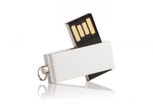 China Mini Custom Gift USB Flash Drive Customized Logo Swivel USB Drive 25g on sale