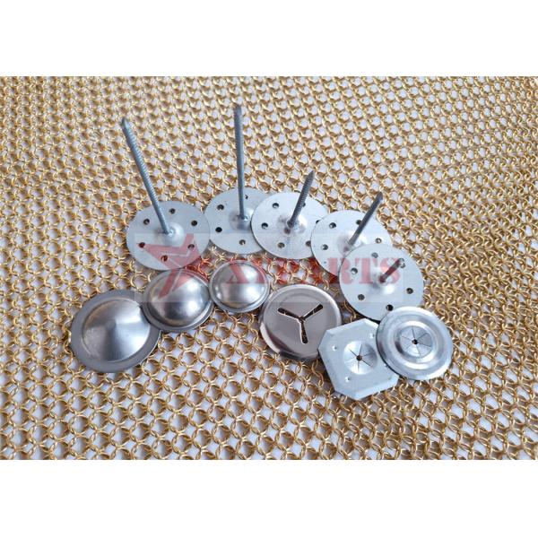 Adhesive Round Base Insulation Hangers Galvanized Steel