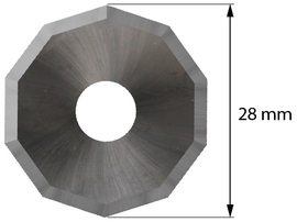 Digital Rotary Cutter Blades OD 28mm Decagonal Shape