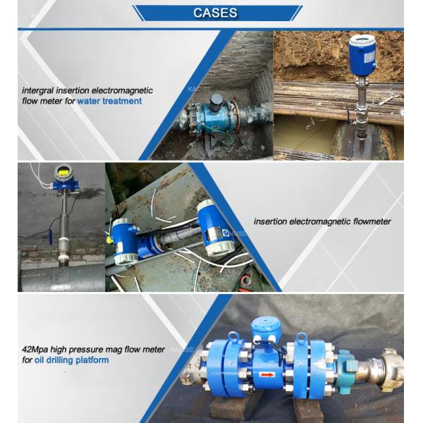 Exd IIBT4 Type Explosion Proof Flow Meter , Electromagnetic Wastewater Flow Meter