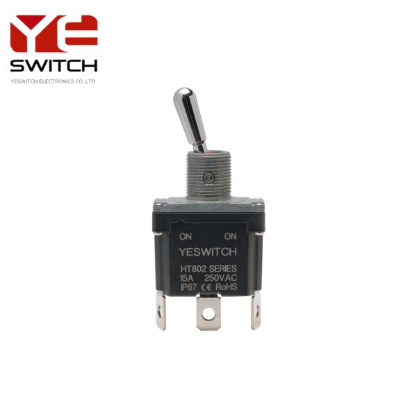 Single Pole Industrial Toggle Switch On-on Two Positions With Pc Terminal