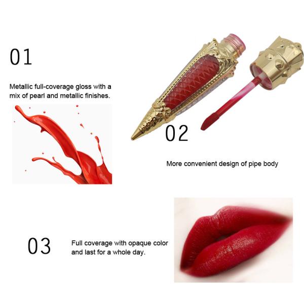 Biochemical OEM Crown Shell Makeup Lip Gloss 24C Color Gloss Genuine Lipstick