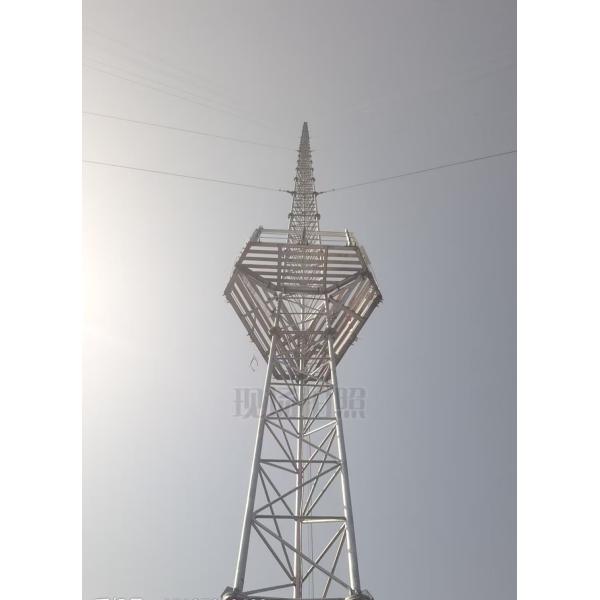 Hot Dip Galvanizing 60-80m Lattice Guyed Tower Mast for Wind Measurement Campaign Q420B/Q355B/Q235B Materials