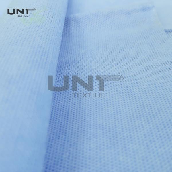 Blue Color Polypropylene PP Spunbond Non Woven Fabric With PE Film Laminated For Medical Bed Sheets