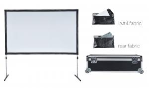 China Outdoor Portable Fast Folding Projector Screen With Adjustable Leg For Home Yard Camping on sale