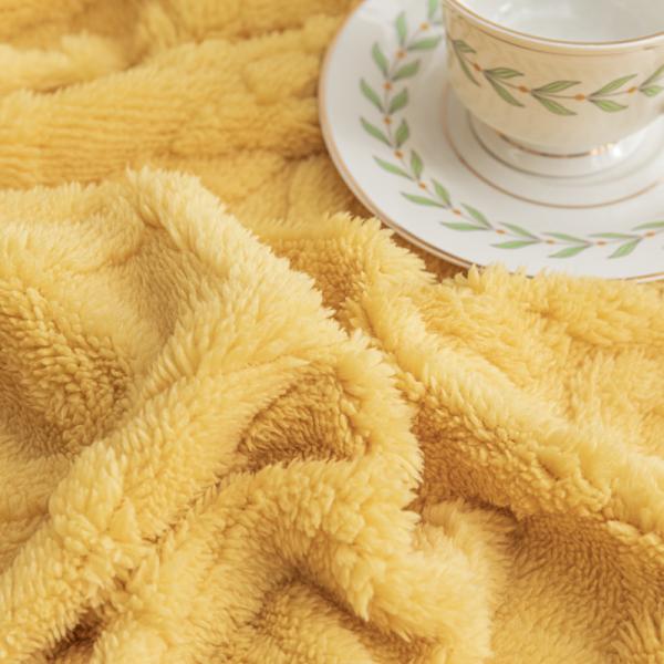 Single Piece Winter Warm Coral Velvet Bed Cover With Non-slip Mat Ideal for Home