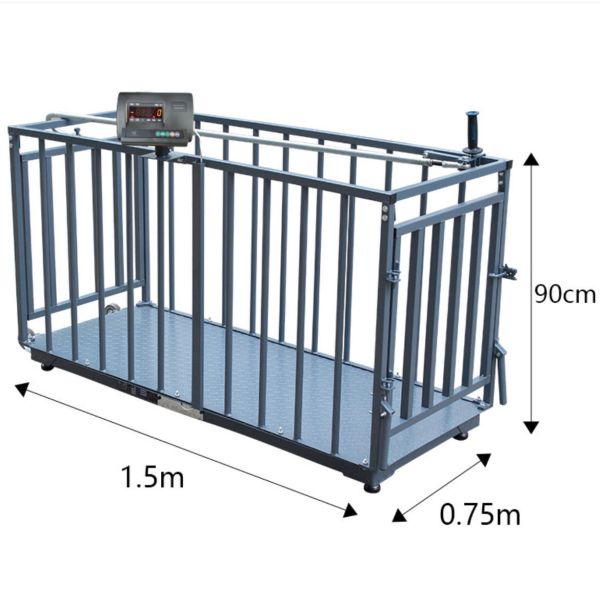 Movable livestock scale