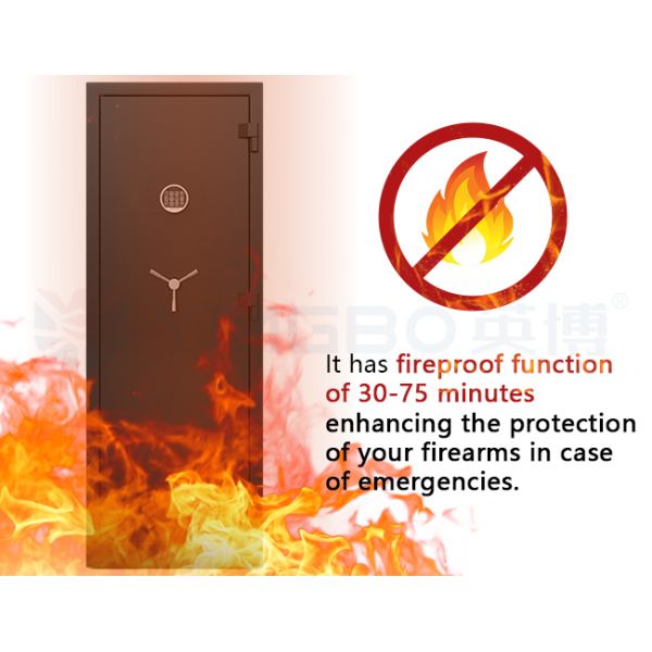 Large Gun Secure Box Gun Safe Box Protect Firearms Fire Resistant Anti Pry Safe Box
