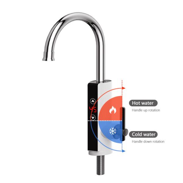 360 Degree Free Rotation Kitchen Tap Hot And Cold Water 3s Fast Heating