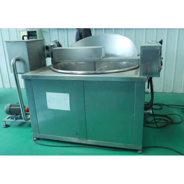 PLC Control Commercial Gas Deep Fryer , Stainless Steel Potato Chips Industrial Deep Fryer
