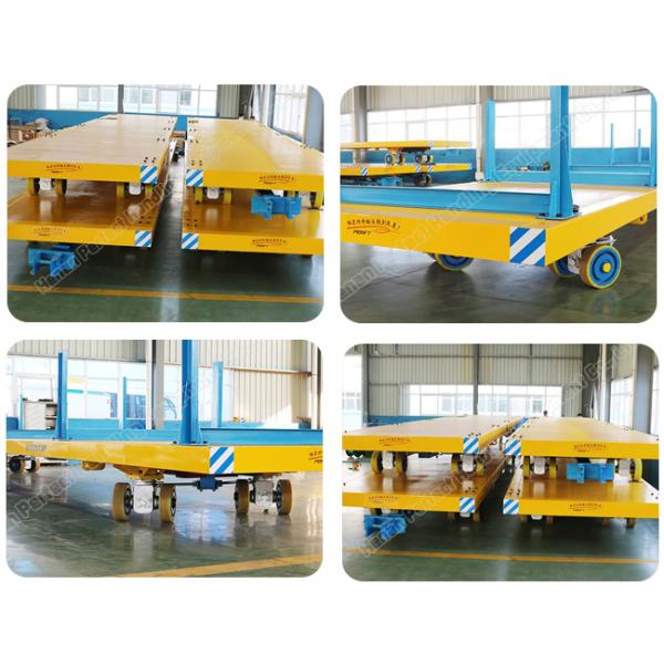 Easy Operated Heavy Duty Plant Trailer / Material Handling Carts Towing Control