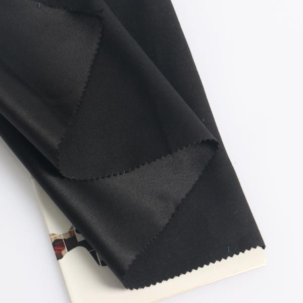 Smooth and firm down jacket/backpack recycled polymer shape memory fabric
