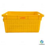 25KGS Stackable Plastic Fruit And Vegetable Crates With Label Card
