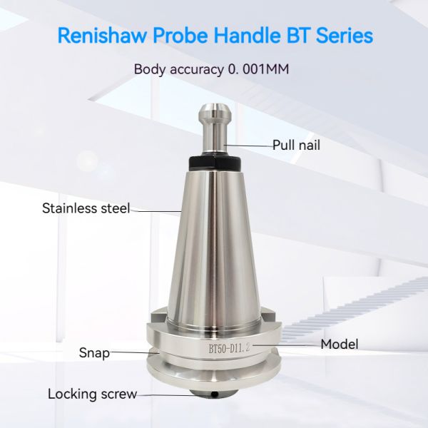 BT40 Renishaw Probe Shank Universal CNC Machine Part OMP40-2 60 Wireless Probe Stainless Steel Tool Holder