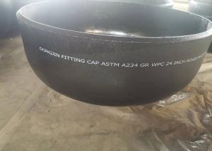 China Black Coating Carbon Steel Pipe Cap Dn20 - Dn1800 on sale