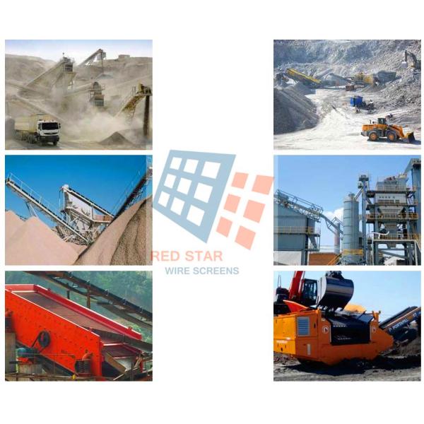 Anti Clogging PU Strip Self Cleaning Screen Mesh for Aggregate Mining and Quarry Industrial