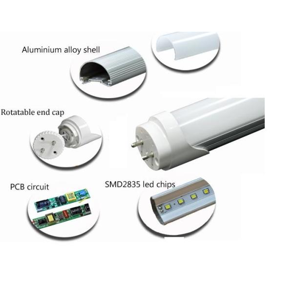High Brightness 1200mm T8 LED Light Tubes , LED t8 replacement tubes 5000K - 6000K