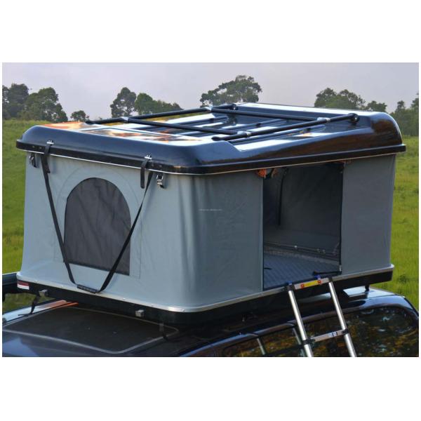 Dark Gray Triangle Clamshell Roof Top Tent 4x4 Rooftop Tent Hard Shell