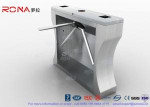 Buy cheap 304 Stainless Steel Revolving Pedestrian Turnstile Gate 3 Arm Multi - Alarm product