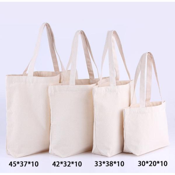 Plain Canvas Shopping Bag , Personalized Reusable Shopping Tote Bags