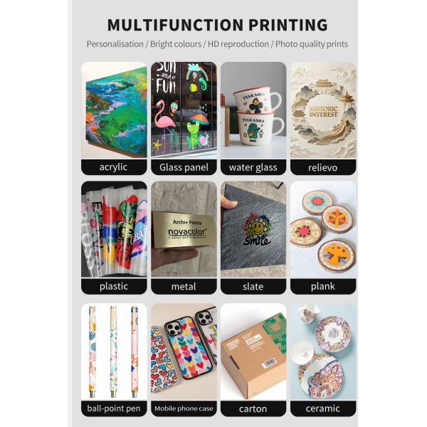 KECAI 4050 UV Flatbed Printer With White Ink & Varnish Industrial XP600 Head UV Printer for Metal Glass Acrylic Wood