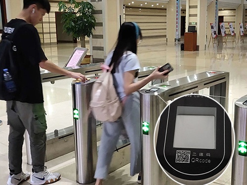 Infrared Anti Pinch Office Building Turnstiles Pedestrian Swing Gates OEM ODM