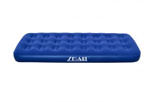 Buy cheap Single Flocked Air Bed Inflatable mattress flocked top PVC sides and bottom  Sturdy vinyl construction product