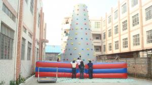 Buy cheap Professional Inflatable Rock Climbing Wall Inflatable Climber Bouncy Game product