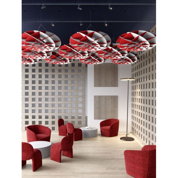 Aesthetic Customized Acoustic Lighting for Ceiling Decoration PET