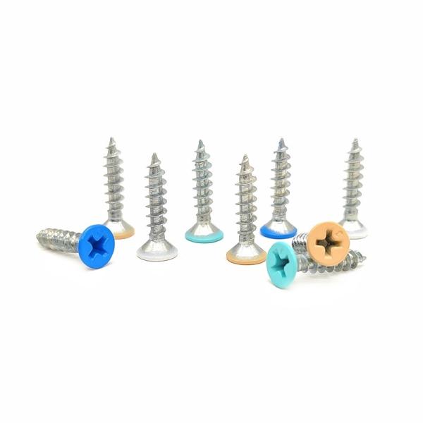 Countersunk Head Cross Self Tapping Screws Flat Head Self Tapping Nai Custom Color