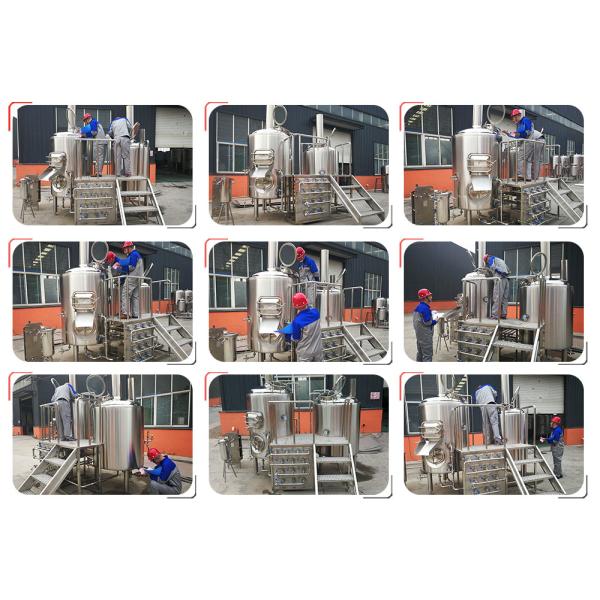 10HL Stainless Steel Beer Making Machine Semi Automatic Control With Jacket