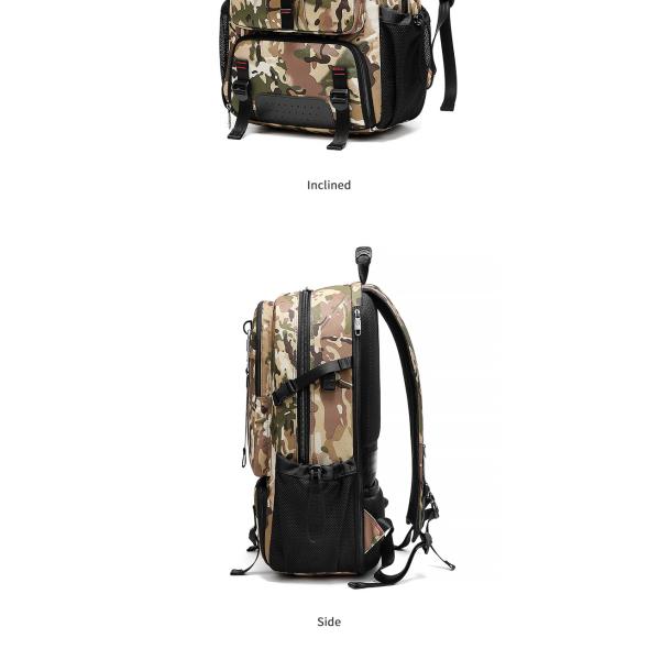 Oxford 65 Liter Hiking Backpack Camouflage Hiking Backpack OEM/ODM