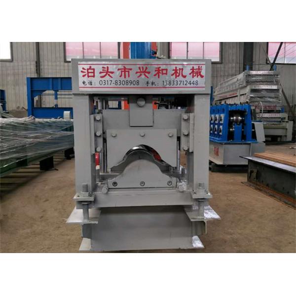 Grey Color Ridge Cap Roll Forming Machine Using GI Colored Steel Material