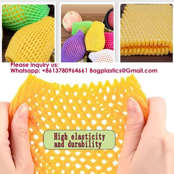 Fruit Foam Mesh Wrap Premium Quality Eco-Friendly Polyethylene Foam Fruit Nets For Fresh Produce Protective Packaging Agriculture Storage Shockproof