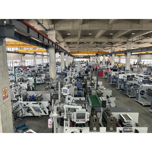 Automatic High Speed Roll to Roll Servo Narrow Web Label Slitting With Turret Rewinder Machine