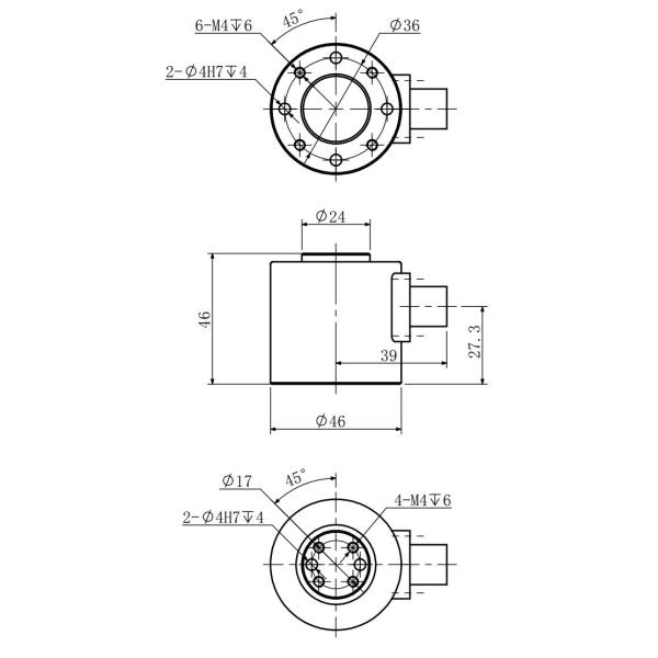 IP66 Alloy Steel Triaxial Load Cell Multi Component Transducer