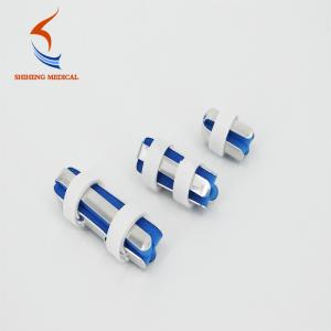 Buy cheap S M L size aluminium alloy white and blue finger splint with foam for sale product