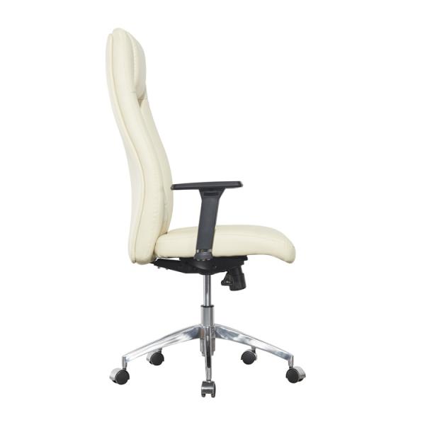 350 Mm Leather Office Swivel Chairs Genuine Leather Executive Chair PU Padding Ergo