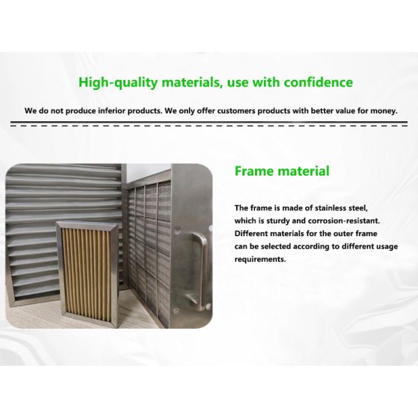 Customizable High Temperature Air Filter Equipped With High Temperature Resistant Silicone Sealant And Temperature Resistant Filter Cotton Media