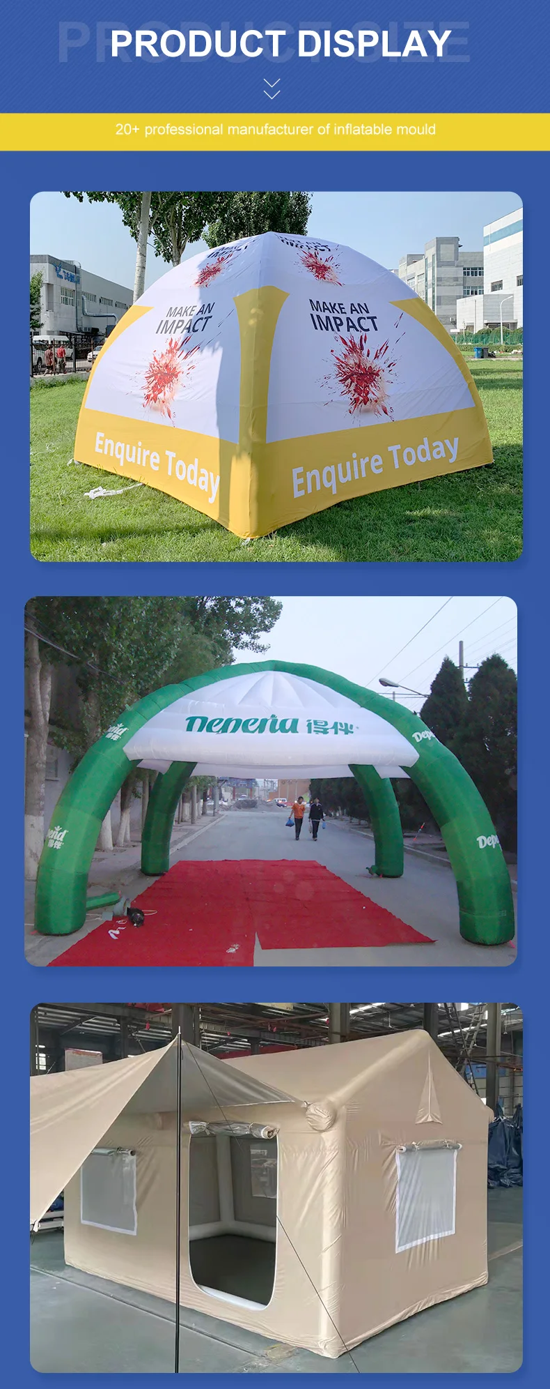 Canopy Air Sealed Tent Advertising Outdoor Sports Tent For Event